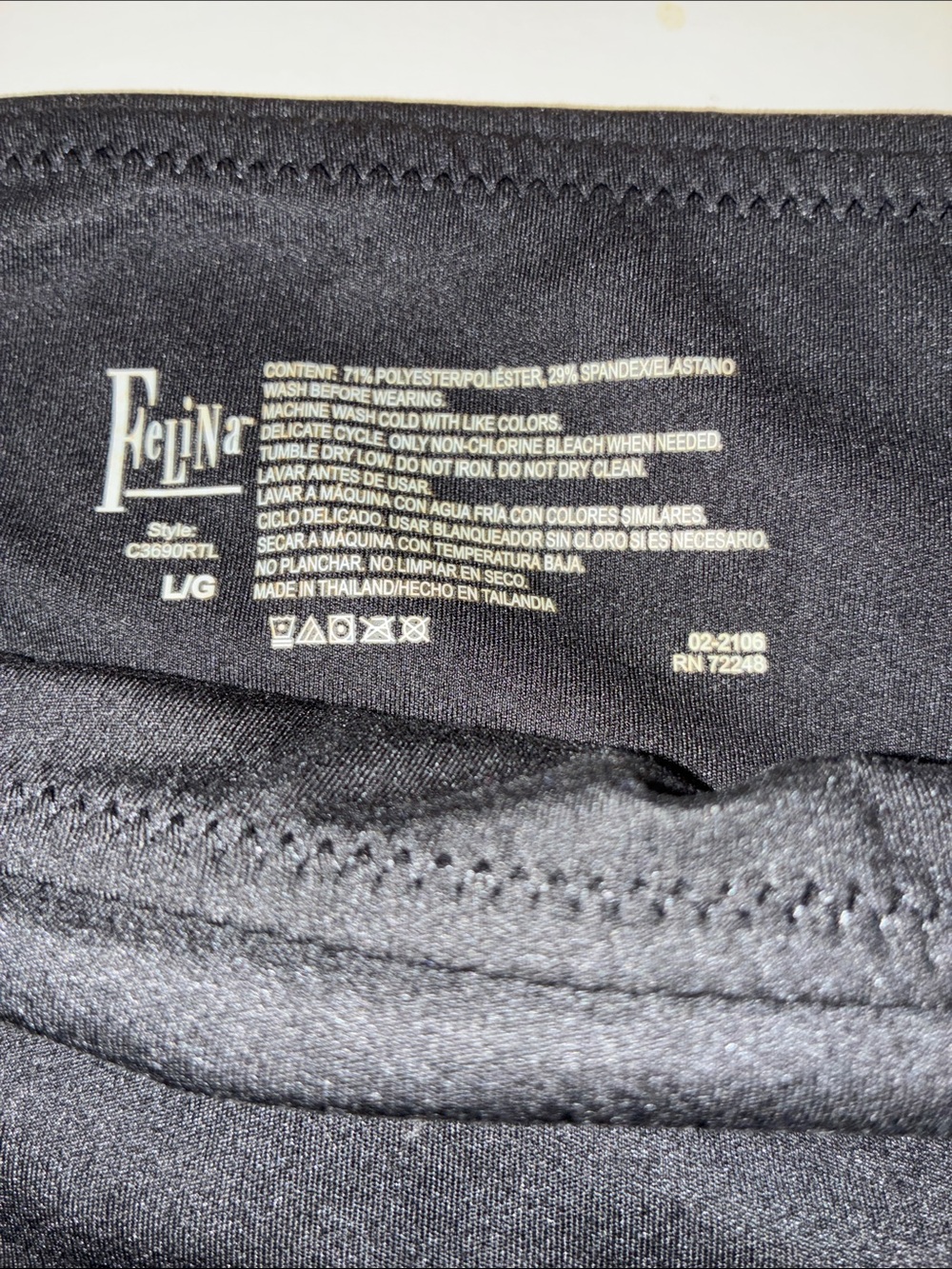 Canon Black Leggings with Gold Logo and Star Accents - Picture 2 of 3